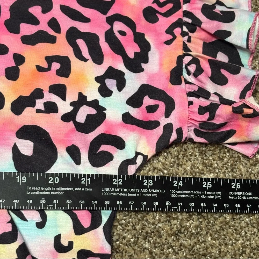 Southern Stitch Leopard Print ruffles Shirt - Picture 7 of 9